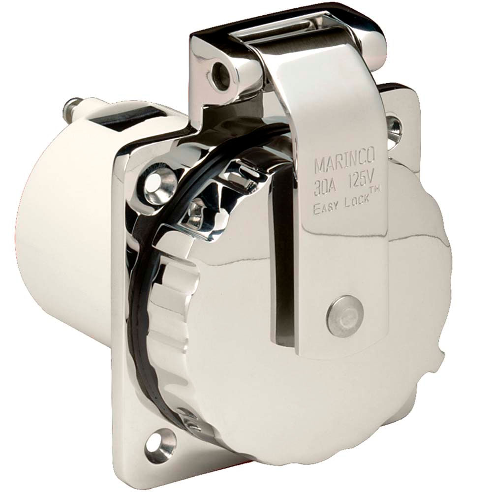 Tomada Macho Marinco M-303SSEL-B Em Inox 125V 30A - Regatta